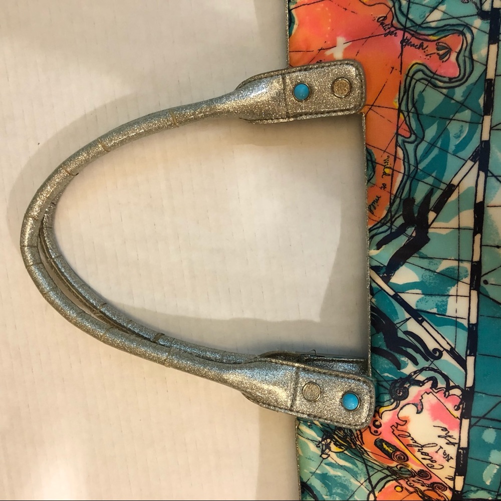 SOLD ❌RARE Lilly Pulitzer x marks the spot Tote - Picture 6 of 8